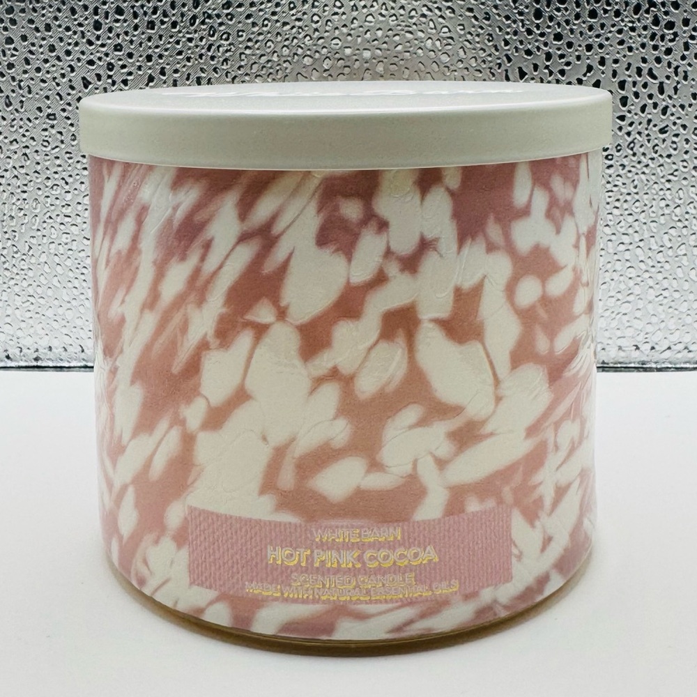 Bath & Body Works Hot Pink Cocoa 3 Wick Candle